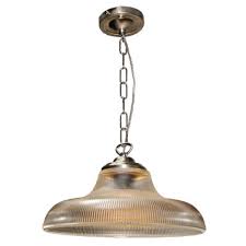 At leekes we offer an extensive range of ceiling lights designed to provide every room in your home with ample illumination, morning and night. Ribbed Halophane Glass Ceiling Light Shade On Antique Silver Frame