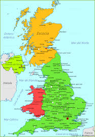 El país comprende la mayoría del territorio del archipiélago de las islas británicas y está constituido por la isla de gran bretaña, una sexta parte de la isla de irlanda (al noreste) y algunas pequeñas islas muy próximas.se encuentra entre el océano atlántico norte y el mar del norte en la costa sureste. Mapa Del Reino Unido Plano Reino Unido Annamapa Com