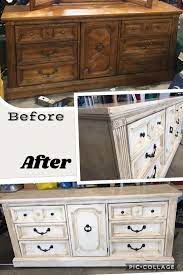 Annie Sloan Chalk Paint Dresser Makeover Old White With Clear Wax And Then Dark Wax Furniture Makeover Diy Dresser Dresser Makeover White Furniture Makeover