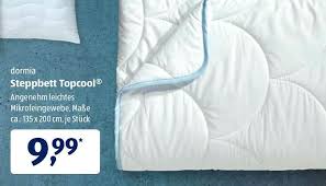 4 twisted wire with a flower design at the distal. Dormia Steppbett Topcool Angebot Bei Aldi Sud