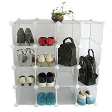Black And Decker Storage Cabinet Plastic Sunhome Multifunction 16x Interlocking Shoe Rack Organizer Diy Storage Shelves Make In Diy Storage Shelves Shoe Rack Organization Home Storage Organization