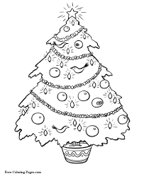 Simple christmas coloring page for children : Christmas Coloring Pages