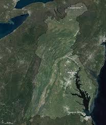 Cloudless Mosaic Of The Chesapeake Bay Watershed Chesapeake Chesapeake Bay Watersheds