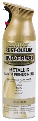 Pure Gold Rust Oleum Universal All Surface Interior Exterior Metallic Spray Paint 11 Oz Walmart Com Walmart Com