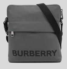 Burberry Mens Neo Nylon Crossbody Bag Charcoal Grey 80528701 | eBay