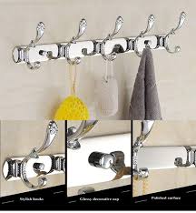 And all sorts of different hooks that give almost anything a lift. Buy Home Swaver Wall Mounted Coat Hooks Stainless Steel Metal Coat Hangers Rack Robe Hat Clothes Hook Wall Coat Rack 5 Hooks For Home Organization Bathroom Kitchen Office In Cheap Price On