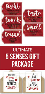 Birthday Gift Card Ideas For Her 5 Senses Gift Tags Cards Ideas Gift For Boyfriend Girlfriend Husband Or Wife Valentine S Gift Birthday Gift Anniversary Gift 5 Sense Gift Valentine Gifts For Husband Diy Valentines Gifts