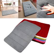 When it's time to wash up, bathroom rugs create a grippy surface on the bottom to keep you safe and secure from slips as you exit the tub. Luxury Memory Foam Bathroom Rug Mat Extra Soft Absorbent Rugs Carpet 60x40cm Ze Bathmats Rugs Toilet Covers Home Garden Worldenergy Ae