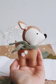 Deer Toy Felt Animals Felt Garland Felted Animals Nursery Decor Baby Shower Gift Garland Felt Toy New Baby Gift Crib T Felt Toys Felt Animals Felting Projects