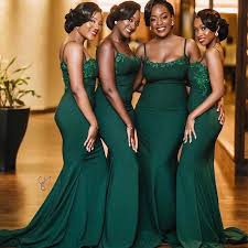 Mermaid Dark Green Mermaid Bridesmaid Dresses African Bridesmaid Dresses Green Bridesmaid Dresses Summer Bridesmaid Dresses