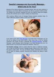 Better body and beyond massage therapy kalamazoo, mi. Swedish Massage And Ayurvedic Massage Which One Is For You By Blue Ocean Issuu