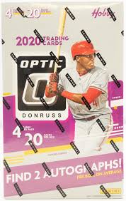 2020 donruss optic baseball is a panini branded set that offers flashy cards and a variety of autograph sets. 2020 Panini Donruss Optic Baseball Hobby Box Da Card World