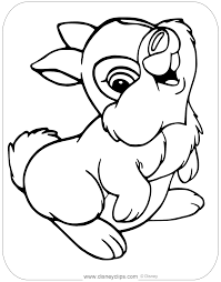 Walt дисней coloring page of thumper from bambi (1942) 40227634. Pin On Color Pages