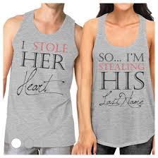 Matching username ideas for friends. Stealing Last Name Matching Couple Tank Tops For Couples Gifts 365 In Love Matching Gifts Ideas