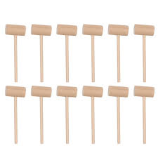 These hammers are a great alternative to a dead blow hammer where the loss of steel shot may pose a problem. Mallet Aliexpress Educational Solid Cake Hammer Specialty Round Other 12pcs Wood Kitchen Kids Toy Hitting Tools Mini Hammers