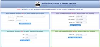 Maybe you would like to learn more about one of these? Msbte Time Table Summer 2021 Msbte Org In Polytechnic Diploma Mcq Based Exam