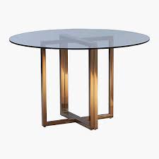 The table is in very good vintage conditions. Silverado Brass And Glass Dining Table Cb2