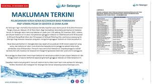 Ketua pegawai eksekutif pengurusan air selangor sdn bhd (air selangor), suhaimi kamaralzaman. Gangguan Air Di 130 Kawasan Klang Shah Alam Petaling Mulai 1 00pm