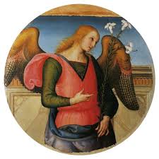 Gabriel is a prominent angel in the abrahamic religions, who serves god in various capacities, and is especially mentioned in scripture as god's messenger. Pala Di Sant Agostino Arcangel Gabriel 1512 1523 Pietro Perugino Wikiart Org