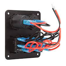 Find great deals on ebay for marine rocker switch panel. Led Rocker Switch Panel With Voltmeter And Dual Usb Port 3 Position Waterproof Dc Distribution Panel 12 Vdc 20 Amps Car Audio Installation Dual Usb Led Light Switch