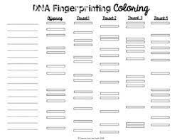 Paternity is most easily determined from a dna fingerprint by doing a trio test where mom, child, and the alleged father are all typed dna fingerprinting is a chemical test that shows the genetic makeup of a person or other living things. Dna Fingerprinting Coloring Worksheet For Interactive Notebooks And More