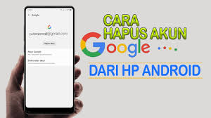 Hapus akun melalui menu account. Cara Menghapus Akun Google Di Hp Android Hapus Akun Gmail Permanen Youtube