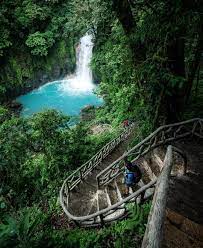 Stairway To Heaven The Stair Steps To Rio Celeste Waterfall Captured By Everchanginghorizon C Costa Rica Travel Costa Rica Vacation Volcano National Park