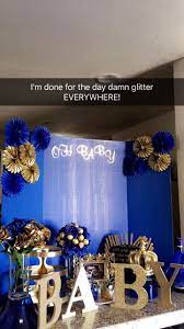 Baby Shower Royal Blue And Gold Royal Baby Shower Boy Royalty Baby Shower Crown Baby Shower