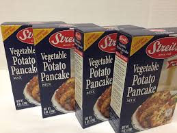 Heat a little oil in a large frying pan. 4 Streit S Vegetable Potato Pancake Mix Kosher For Passover Every Day Parve Potato Pancakes Potato Pancake Mix Pancakes