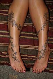 30 Eye Catching Vine Tattoo Ideas Ankle Foot Tattoo Leg Tattoos Women Wrap Around Tattoo