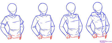 How To Draw Shirts Generally Think About How Cloth Falls Because Of Gravity And Which Way The Bod How To Draw Shirts Drawing Tutorial Drawing Tutorials Online