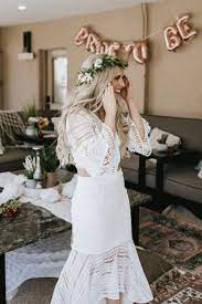 My Eco Friendly Boho Bridal Shower Holland In 2021 Bridal Shower Dress White Bridal Shower Dress Boho Bridal Shower Dress