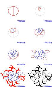 Pin By Kris Stowers On How To Roses Drawing Draw A Rose Rose Tattoo Drawing