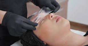 Applying Plastic Foil On Numbing Cream For Eyebrow Tattoo Removal Female Cosmetologist Preparing To Remove The Permanent Tattoo From Eyebrows Woman Pacient In A Beauty Salon Stock Video Footage Storyblocks