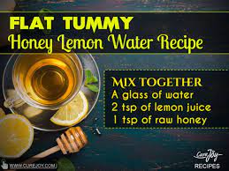 39 Flat Tummy Honey Lemon Water Recipe Honey Lemon Water Lemon Water Recipe Detox Diet Drinks
