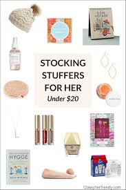 Stocking stuffer ideas under $20 for adults. Gift Guide Stocking Stuffers For Her Under 20 Classy Yet Trendy