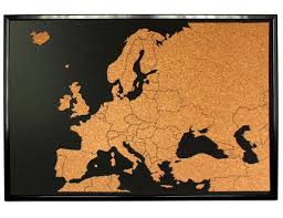 Europa Push Pin Pinnwand Mit Landern Beschrieben Cork Umsatz Anzeigen Mit Rahmen Cork Reise Karte Europa Karte Cork Cork Board Europe Map Educational Maps
