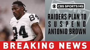 Antonio brown's time as a raider has taken yet another left. Raiders Plan To Suspend Antonio Brown After Incident With Mayock Breaking News Cbs Sports Hq Youtube
