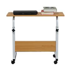 The desktop is only 558 square inches, making it a little squished for some setups. Mobile Rolling Computer Desk Small Space Saver Desk Laptop Adjustable Table Home Desks Home Office Furniture Home Garden