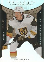 Part of the joy of collecting sports memorabilia is digging through a huge baseball cards lot and finding just the one you have been looking for. 2019 20 Upper Deck Trilogy 110 Cody Glass D 499 Nm Mt