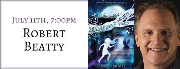 Robert Beatty signs Serafina and the Seven Stars