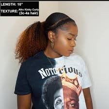 Ponytail hairstyles regardless of hair type are considered the perfect style. Natural Textured Ponytail 100 Virgin Human Hair Betterlength