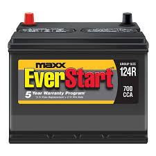 everstart maxx lead acid automotive battery group 124r