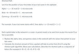 Use the system where an a=1, b=2,. Solved Shortest Path Let X Be The Position Of Your First Chegg Com