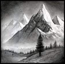 Draw long, irregular shapes for clouds. How To Draw A Realistic Landscape Draw Realistic Mountains Step By Step Landscapes Landmarks Places Free Online Drawing Tutorial Add Drawing Lands