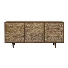 Solid Mango Wood 3 Door Sideboard With Carved Detailing Mombasa On Maisons Du Monde Take Your Pick From Our Furni Solid Mango Wood Barn Living Furniture Decor