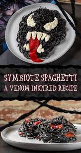 Symbiote Spagetti A Venom Inspired Recipe Food Recipes Geek Food