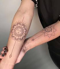 Sun and moon tattoos is amongst the tattoo ideas that show the combination of 2 opposite elements that unite together to against the natural separation of life and create a harmonized, balanced world. 63 Most Beautiful Sun And Moon Tattoo Ideas Stayglam