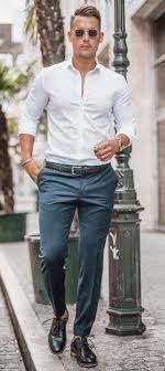Black And White Button Up Shirt Outfit Summer Outfit Inspiration With A White Button Up Shirt With Rolled Up Sleeves Wrist Accessory Watch Sunglasse Mens Casual Outfits Mens Outfits Mens Shirt Dress