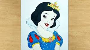 Draw an even smaller circle next to each pupil to represent glare. How To Draw Disney Princess Snow White Easy Step By Step Drawing Tutorial Youtube